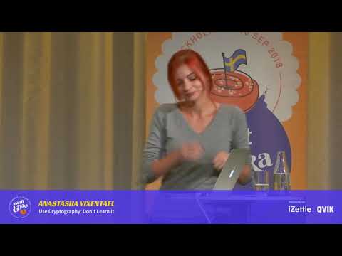 Use cryptography, don't learn it—Anastasiia Vixentael, Cossack Labs, at Swift & Fika 2018