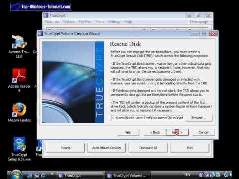 Whole disk encryption - Truecrypt encryption tutorial 4