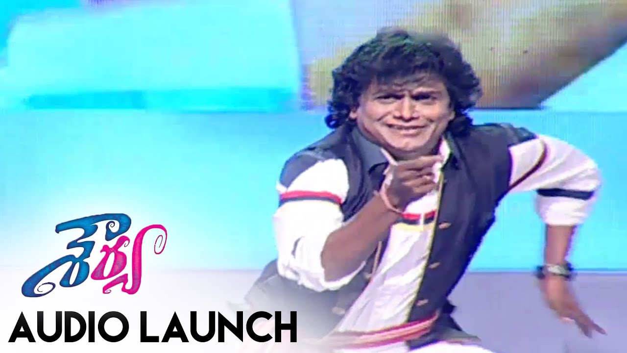 Sudhakar Imitates Tollywood Heroes at Shourya Audio Launch Featuring Manchu Manoj and Regina Cassandra