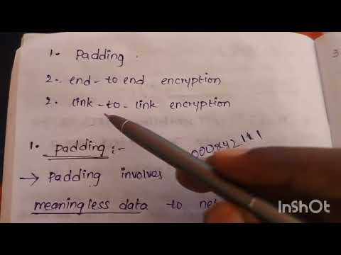 traffic confidentiality in cryptography and network security explain in Telugu