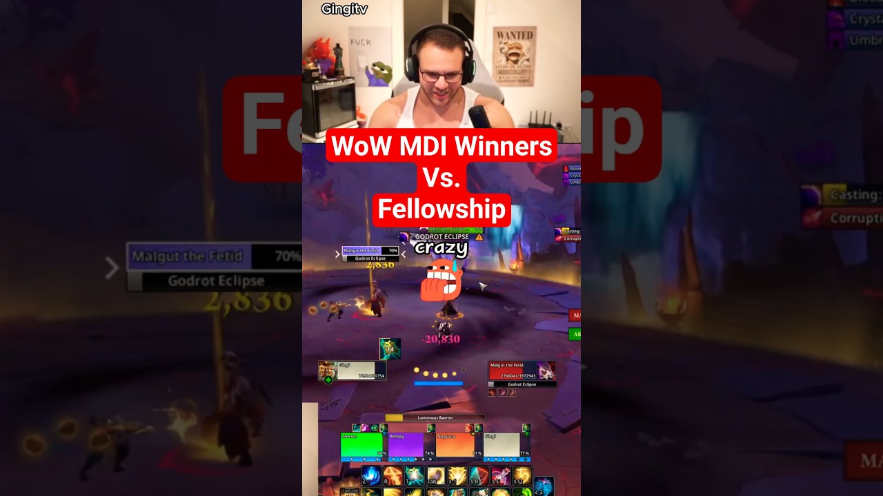 Epic Boss Fights in Fellowship | Gingitv's World of Warcraft Highlights 🗡️