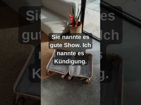 Sie nannte es „gute Show“. Ich nannte es Kündigung. #drama #kündigung