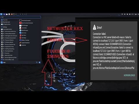 Nethunter KEX Connection failed Error Fixed | @2minutes