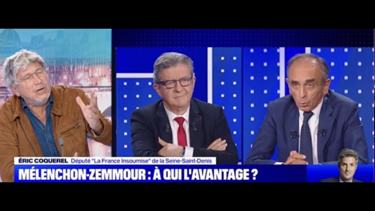 Débat Mélenchon vs. Zemmour : Réactions et analyses d'Eric Coquerel sur BFM TV