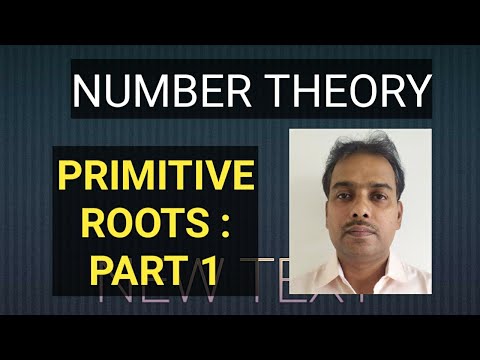 Primitive Roots 1{Number Theory}I How to find primitive roots