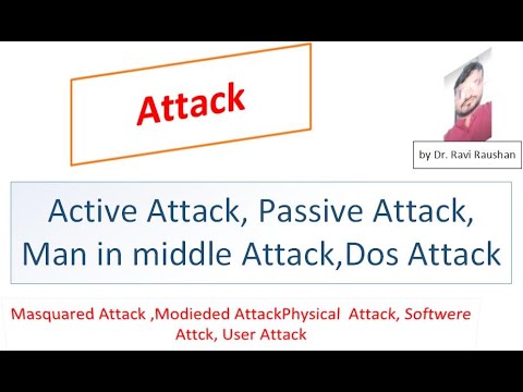 ATTACK , ACTIVE ATTACK AND PASSIVE ATTACK