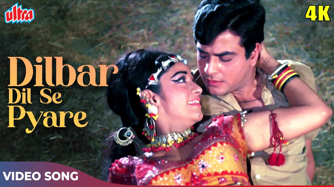 Dilbar Dil Se Pyare 4K 🎶 Classic Hit Song from Caravan (1971) | Lata Mangeshkar, Jeetendra & Asha Parekh