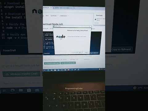 how to download and install node js in window 10 and windows 11