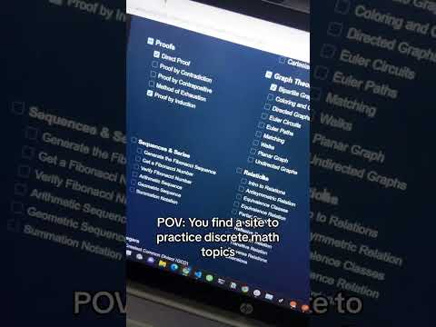 Gotta get that practice in 😁 to ace your discrete math class next semester! #computerscience #discre