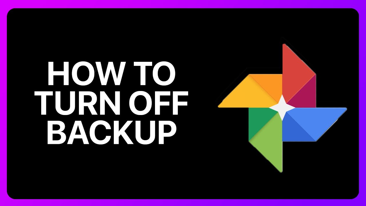 How to Disable Backup in Google Photos 📸