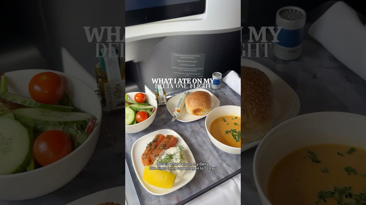 Delta One Meal from Copenhagen to LAX βοΈ