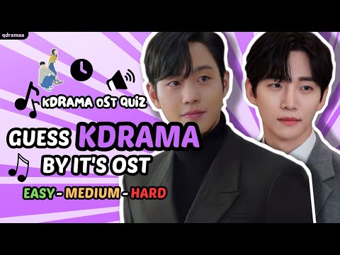 K-Drama OST Quiz 🎶 Guess the Series (Easy-Hard) #1