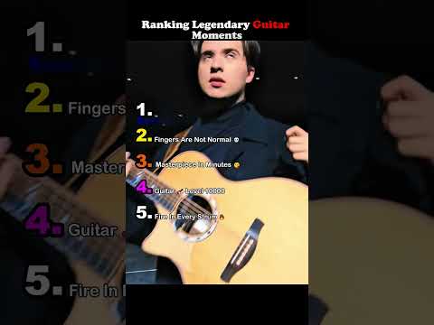 Ranking Legendary Guitar Moments 🎸🔥 #GuitarLegends #EpicGuitarMoments #ZippyRanks