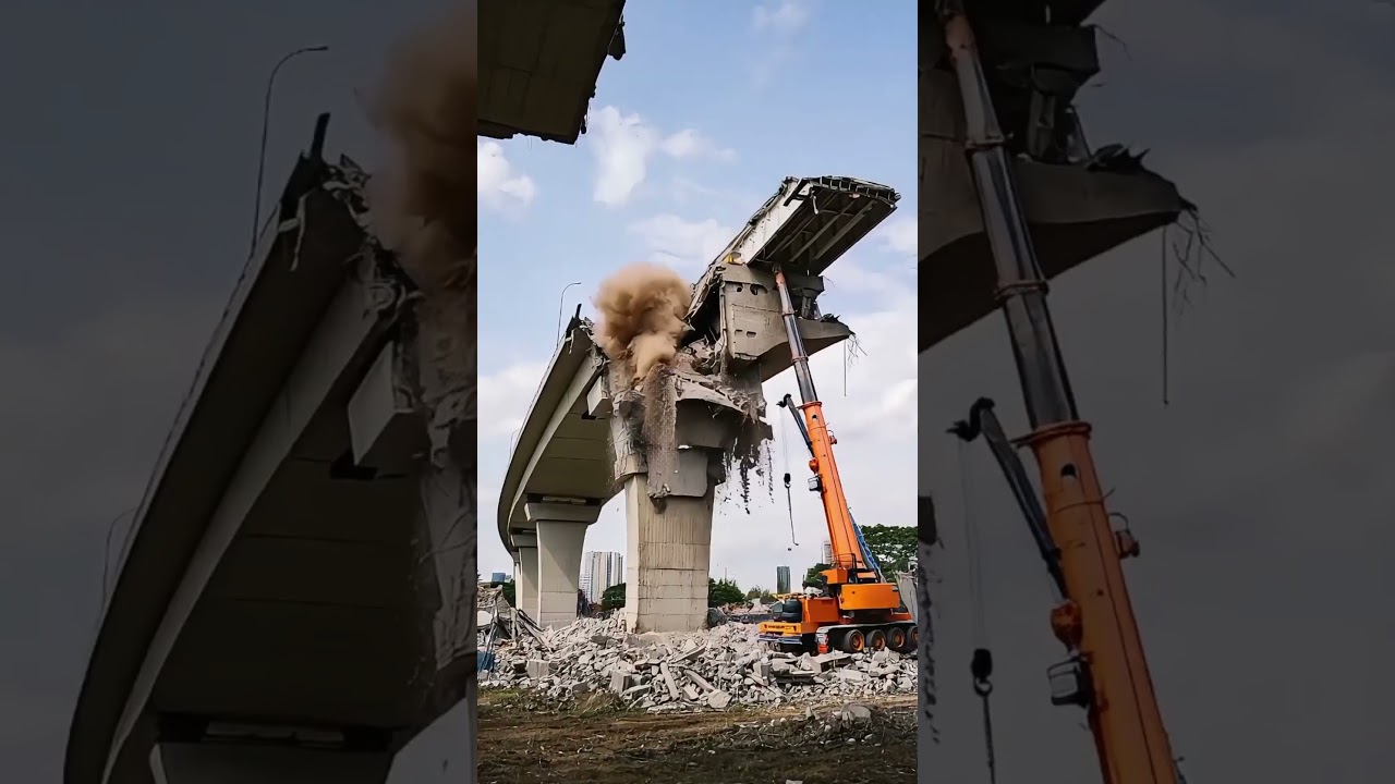 Bridge Demolition Disaster Causes Pier Collapse 🚧