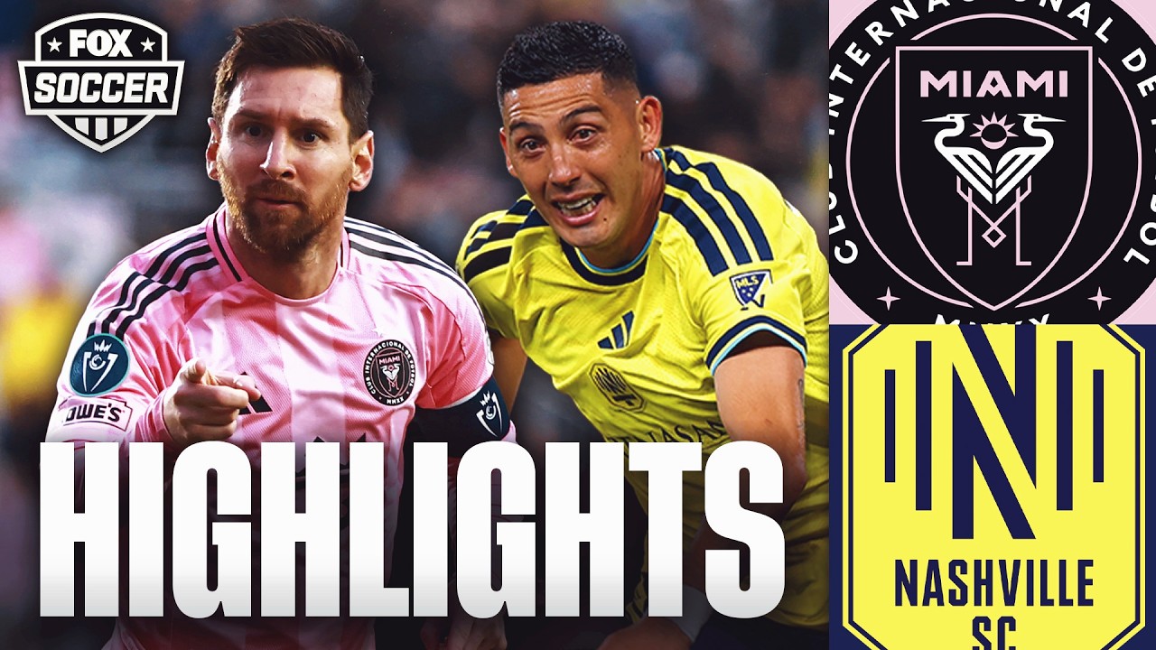 Messi & Inter Miami vs Nashville Highlights ⚽