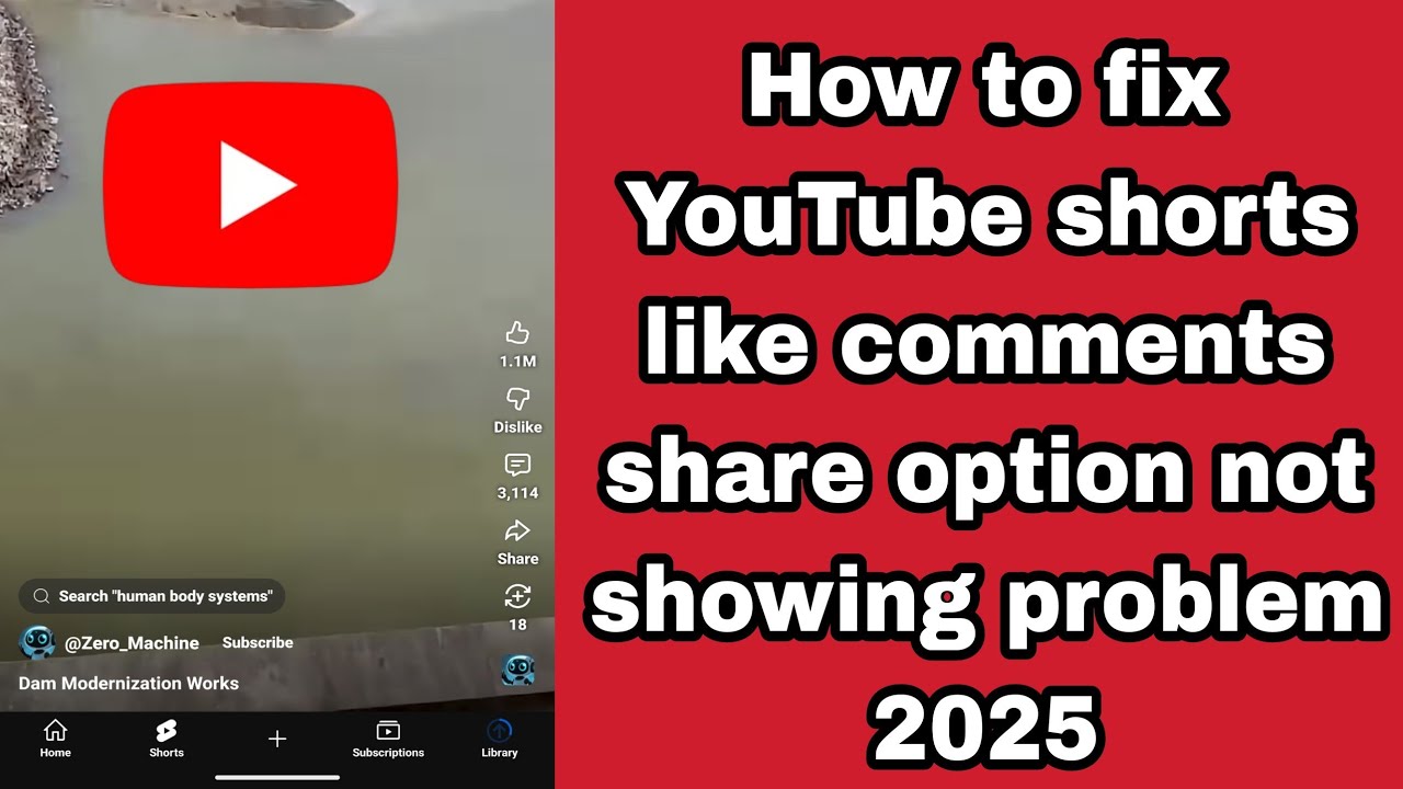 Fix Missing Like, Comment & Share Buttons on YouTube Shorts in 2025