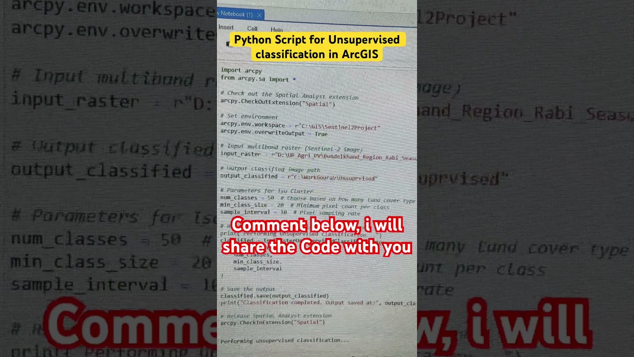 Python for Unsupervised ArcGIS Classification 📊