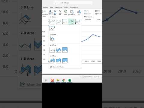 Line chart in excel