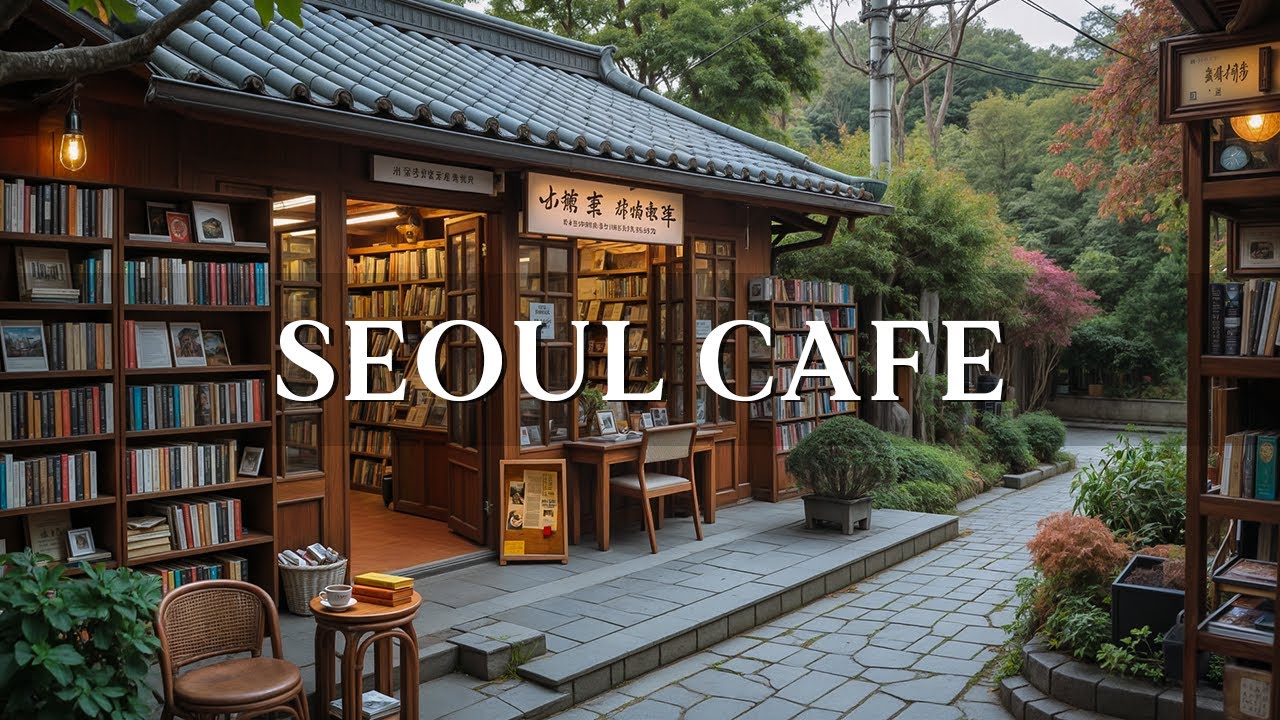 Experience Cozy Seoul Coffee Shop Vibes ☕ with Outdoor Seating & Chill Bossa Nova Music