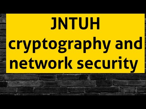 Cryptography and network security imp questions|| JNTUH||