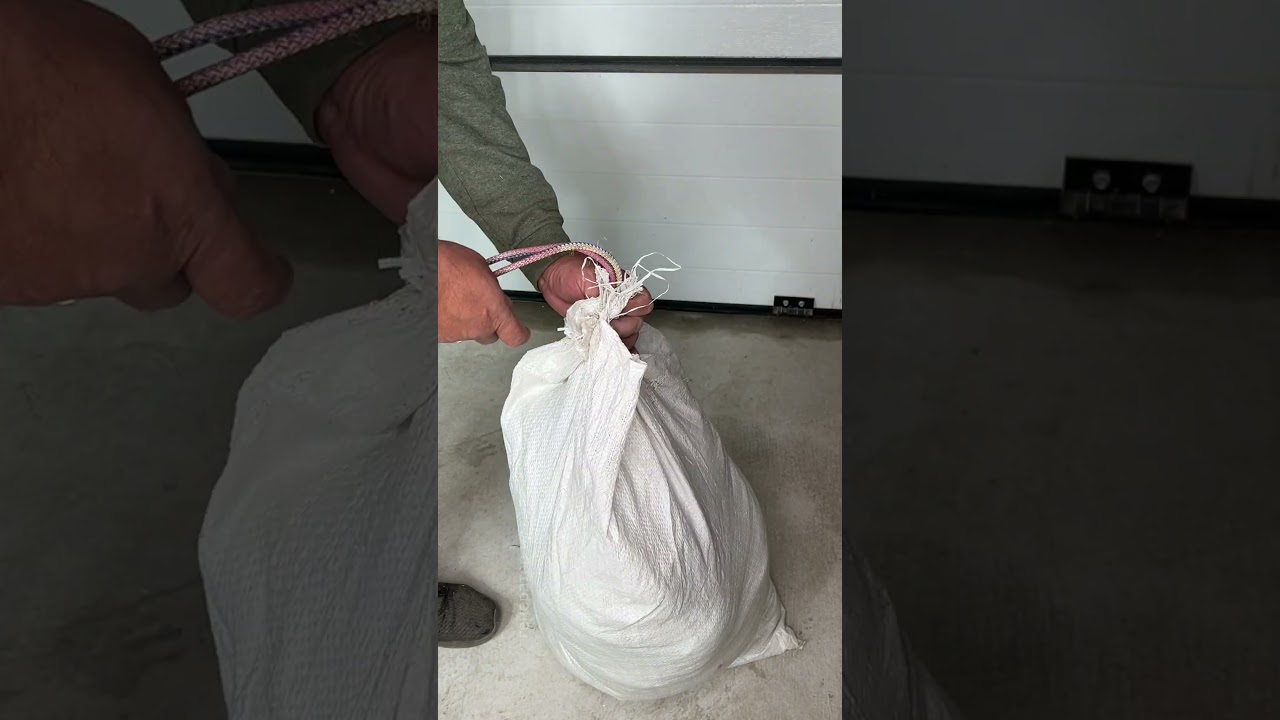 Совет по завязыванию мешка для подъёма 🧳