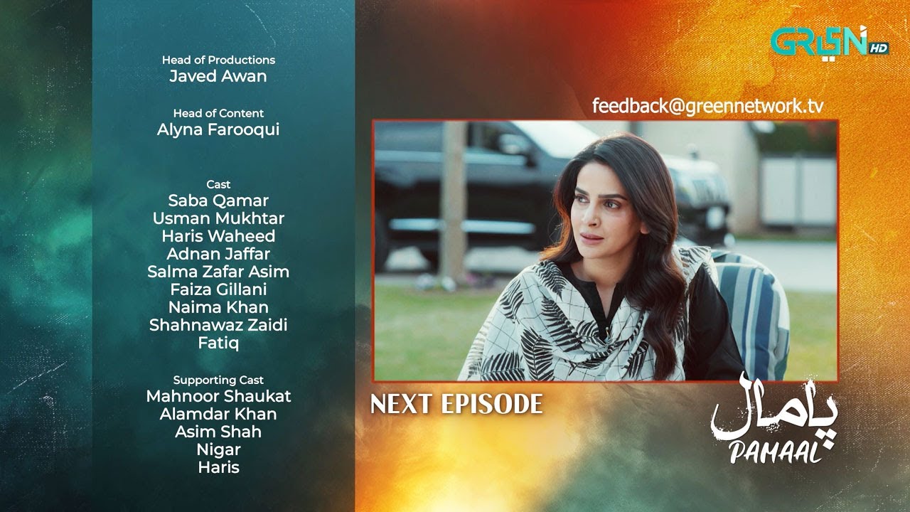 Pamaal Episode 08 Teaser (27th Oct 2025) | Saba Qamar & Usman Mukhtar | Green TV Entertainment