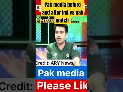 Pak media reaction before and after match #pakmediaonindia #indvspakt20wc2024 #indvspak #t20worldcup