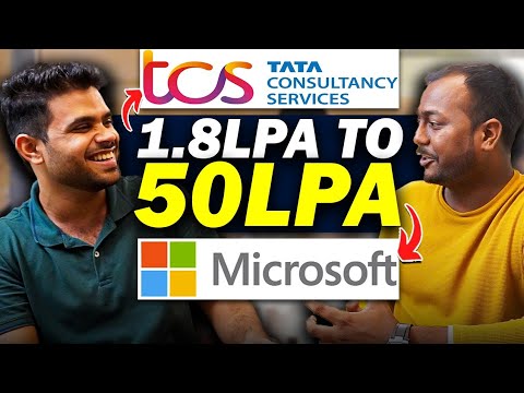 From 1.8LPA at TCS to 50LPA at Microsoft 🚀