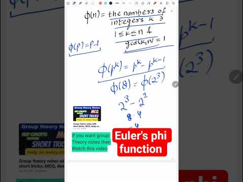 Euler’s Phi Function Explained in 30 Seconds ⏱️ #MathShorts #NumberTheory #Crypto”