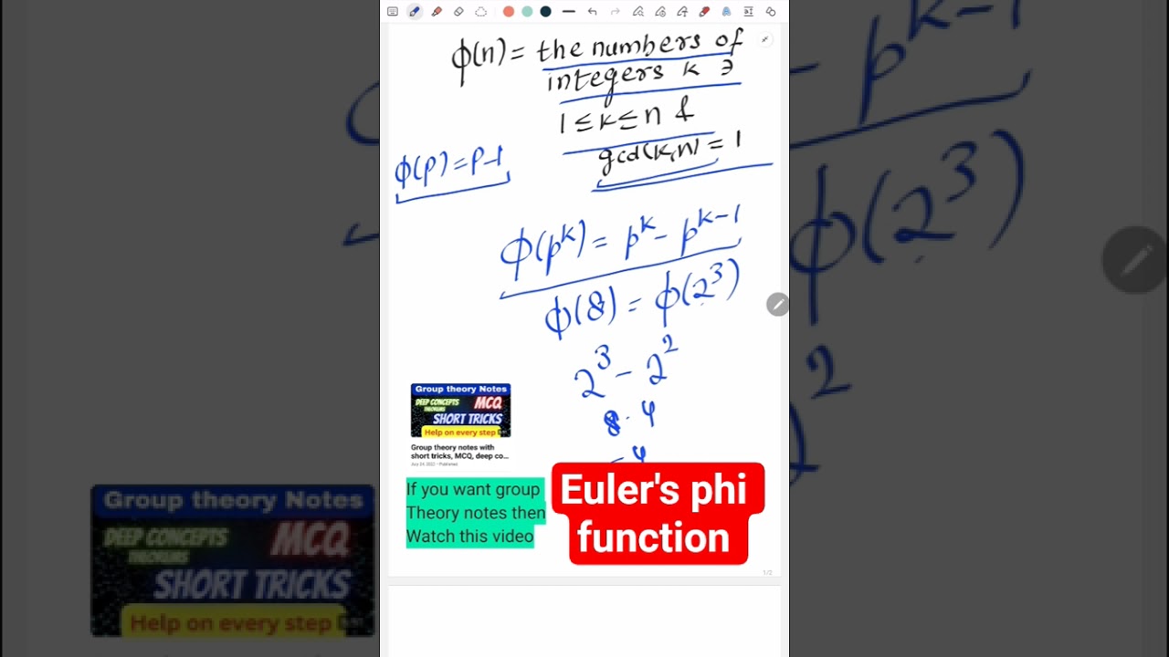 Euler’s Phi Function Simplified in 30 Seconds 🔢