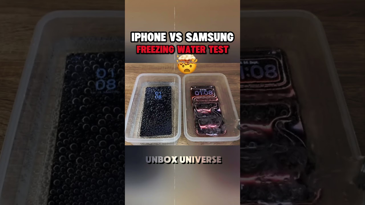 iPhone 17 Pro Max vs Samsung S25 Ultra 🧊 Freeze Test! Who Wins? 🔥 #shorts #viralvideo