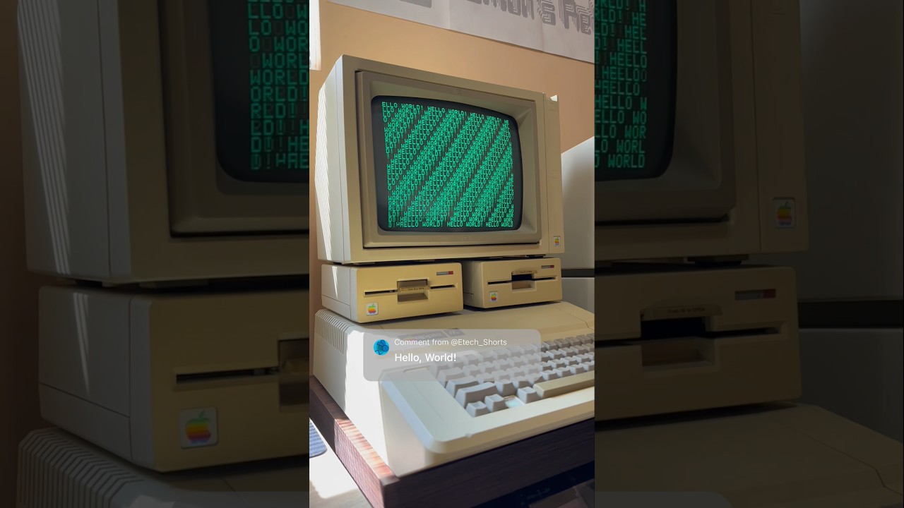 Hello World! ProDOS BASIC on Apple //e 🎮