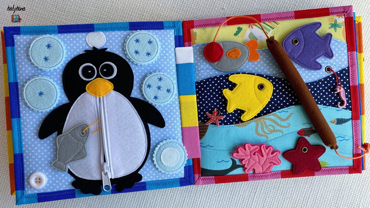 Quiet Book #31 “My First Book” - 8 Activities 📘