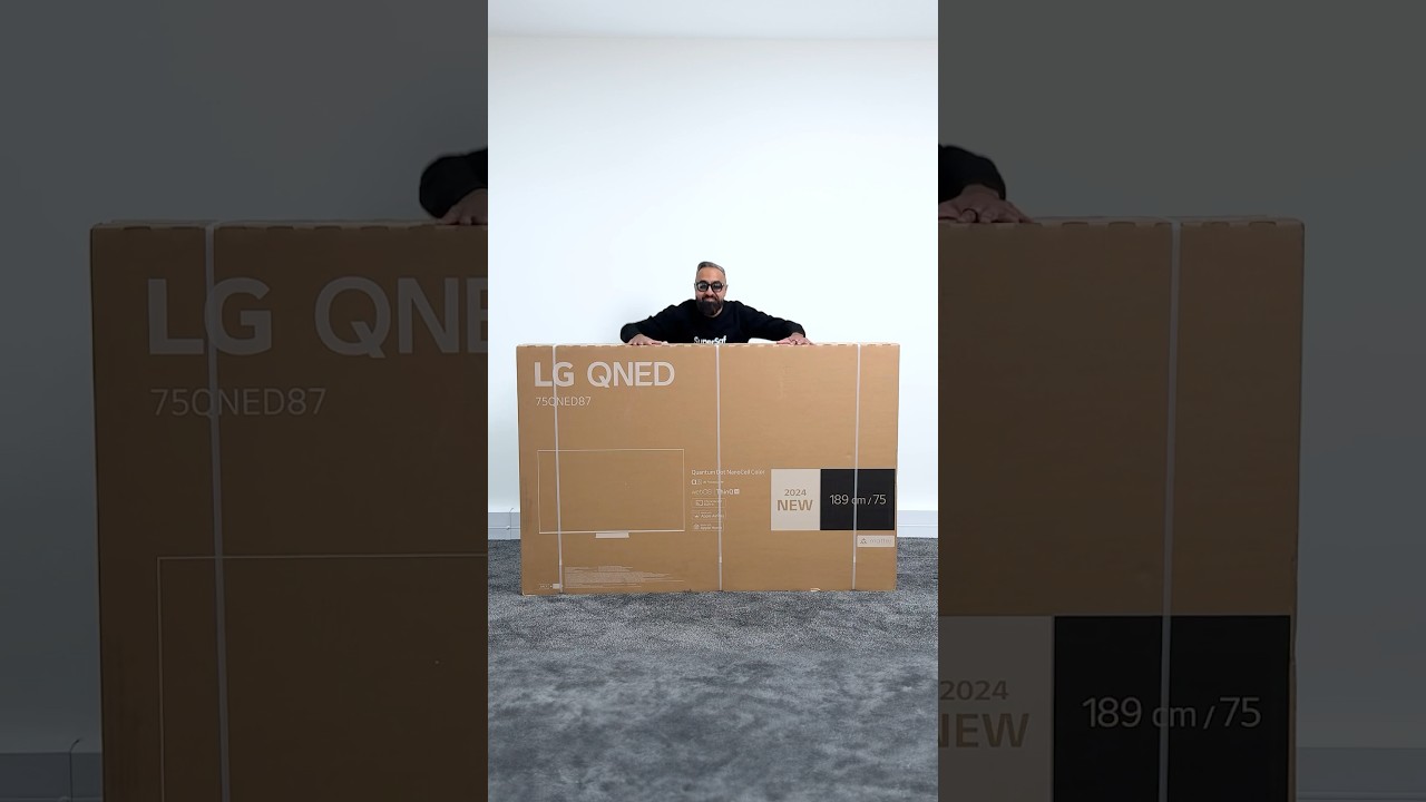 75 LG QNED87 75-inch 4K TV Unboxing & ASMR (2024)