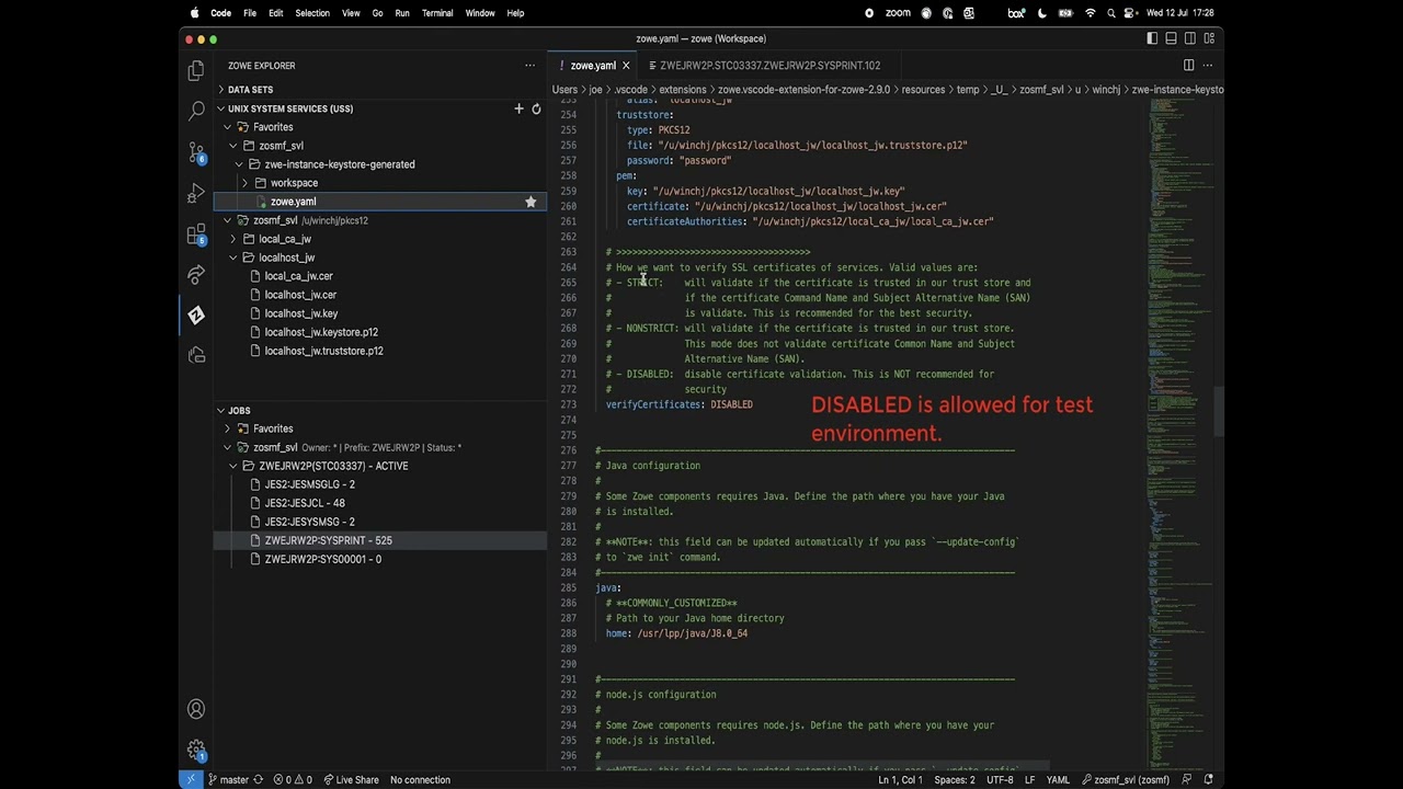Easily Launch Zowe with Your PKCS12 Keystore & Certificate π