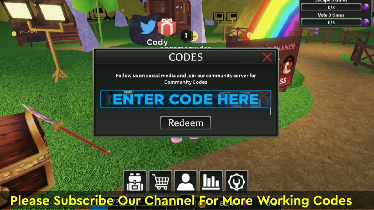 Survive The Killer Codes 2023 🩸 - Latest Working List