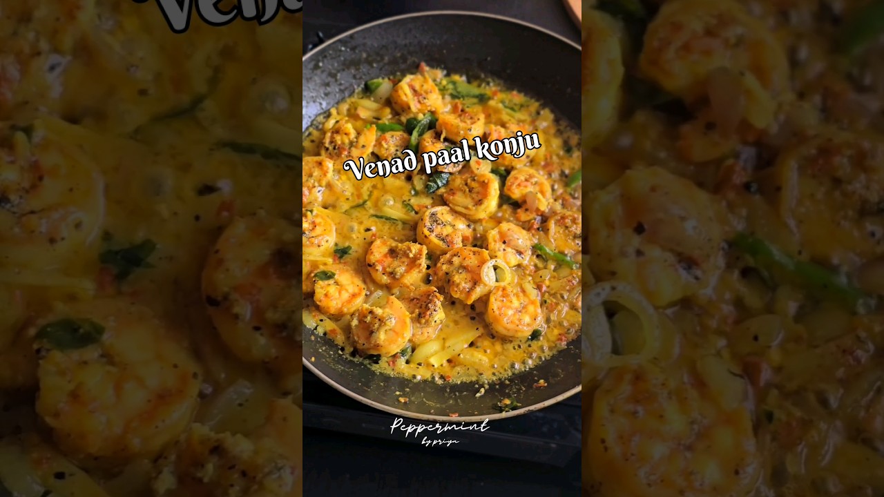 Chef Pillai's Delicious Venad Paal Konju Recipe 🦐 | Easy Homemade Prawn Curry