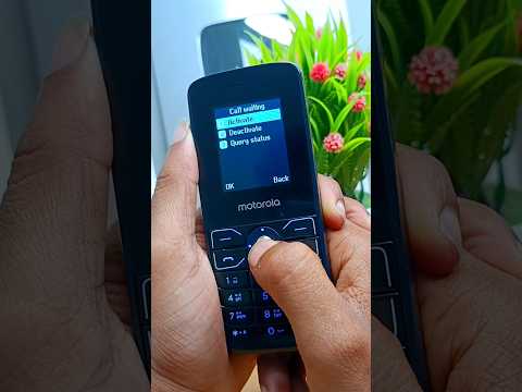 How to activate call waiting on motorola keypad mobile || call waiting