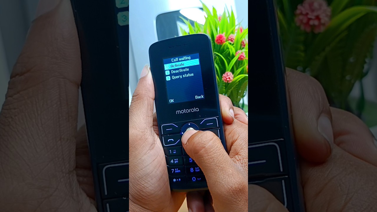 How to activate call waiting on motorola keypad mobile || call waiting