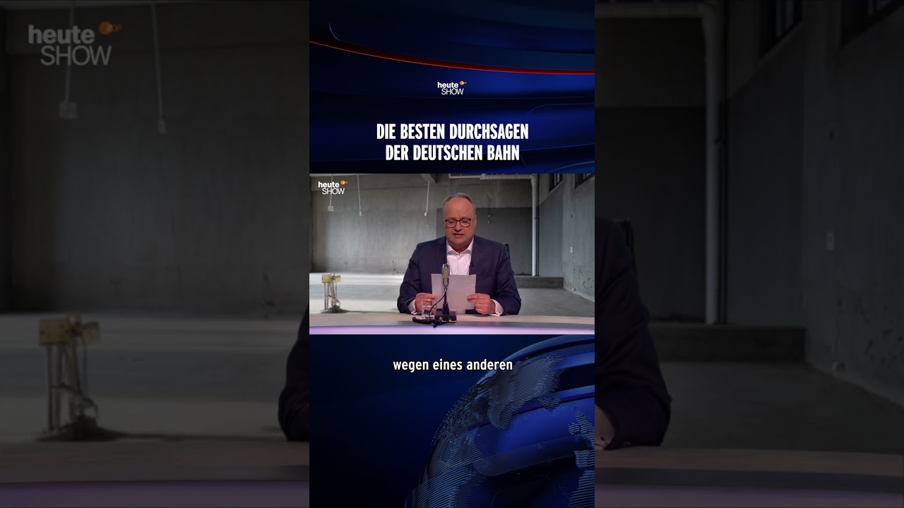 Die witzigsten Durchsagen bei der Deutschen Bahn 🚆 | heute-show #shorts