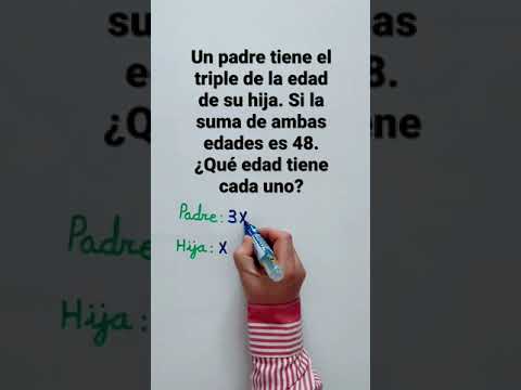 Problema de EDADES - Problemas de ECUACIONES