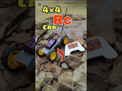 Diy 4×4 Rc Car 🔥 | Homemade Rc Car | #shorts #bituexperiment