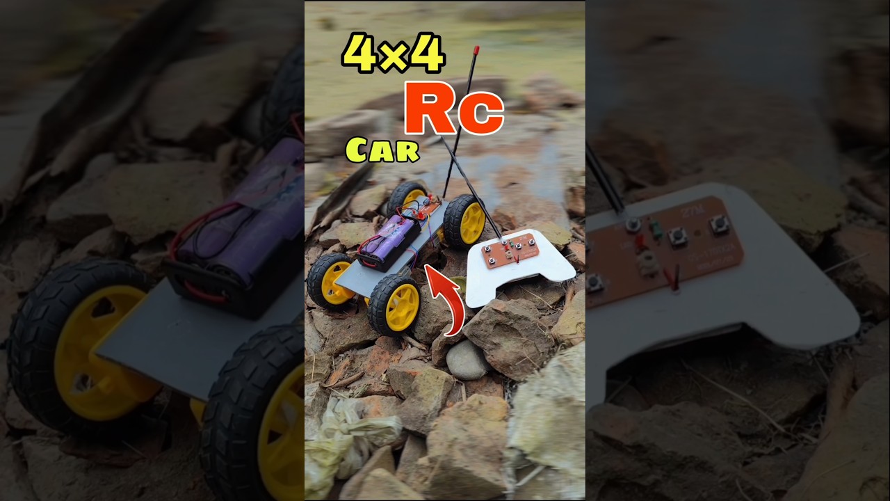 Build Your Own 4×4 RC Car 🚗 | Easy DIY Tutorial #shorts