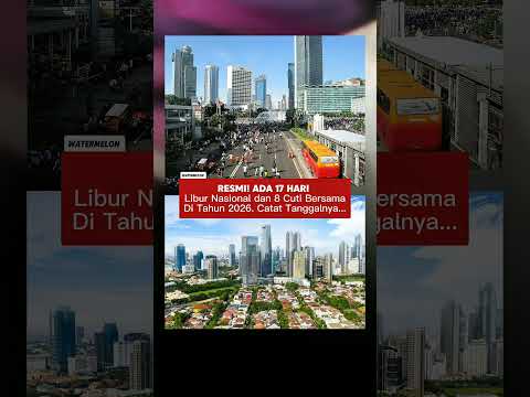 Ada 17 Hari Libur Nasional Dan 8 Cuti Bersama di Tahun 2026....#shorts #2026