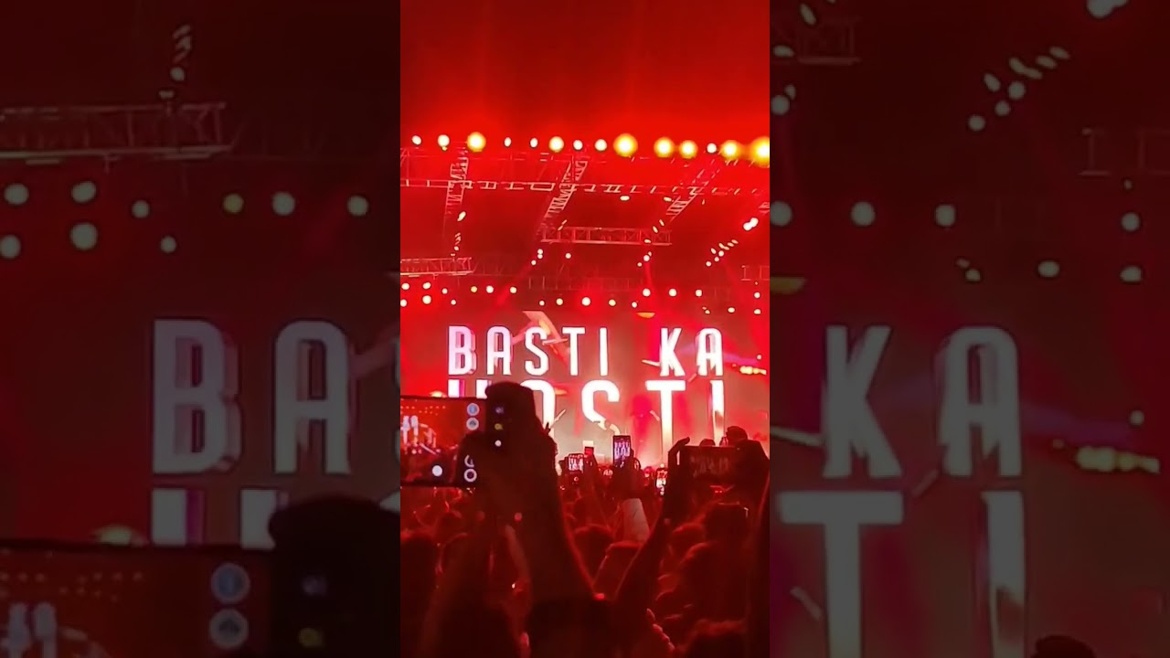 Mc stan Hyderabad live concert basti ka hasti #mcstan #hyderabad #bastikahasti #liveconcert #stadium