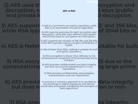 AES vs RSA