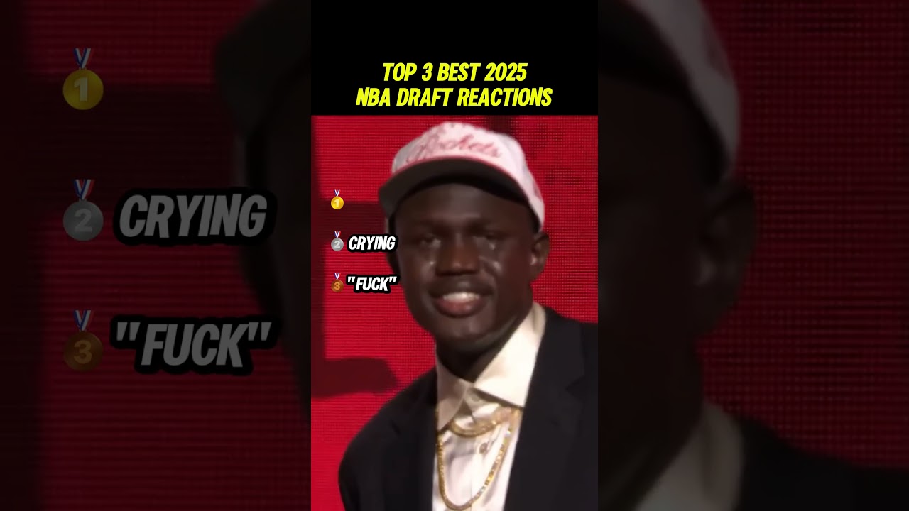 Top 3 Most Exciting Reactions to the 2025 NBA Draft π