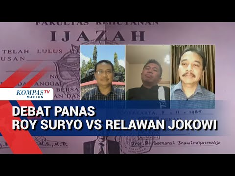 Debat Roy Suryo dan Relawan Jokowi Soal Penetapan Tersangka Kasus Ijazah