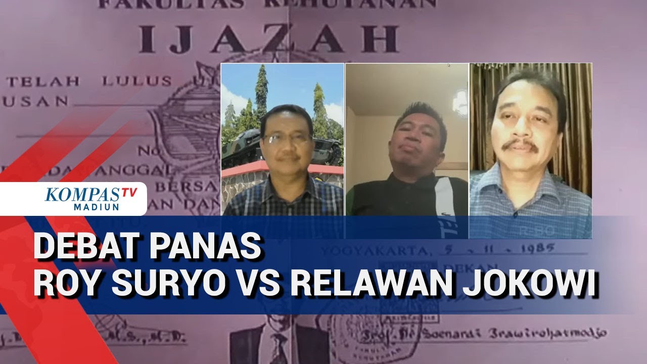 Debat Panas Roy Suryo vs Relawan Jokowi soal Penetapan Tersangka Kasus Ijazah π