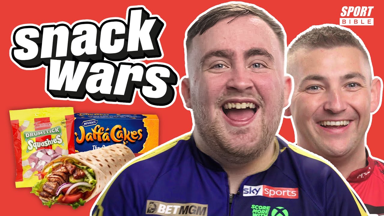 Darts Stars Luke Littler & Nathan Aspinall Taste Test English vs. World Snacks! ππ½οΈ